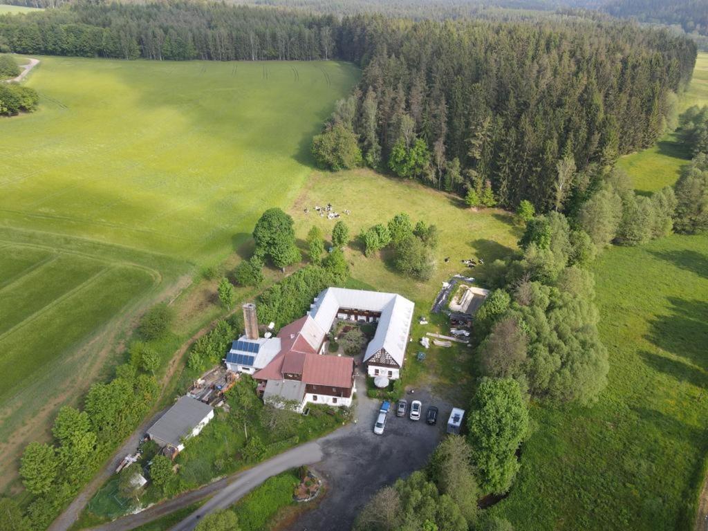 Pension Untere Rauner Muehle Bad Brambach Exteriér fotografie