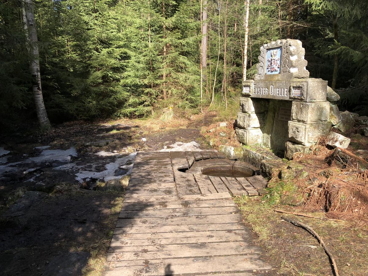 Pension Untere Rauner Muehle Bad Brambach Exteriér fotografie