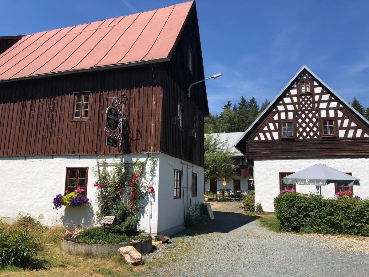 Pension Untere Rauner Muehle Bad Brambach Exteriér fotografie