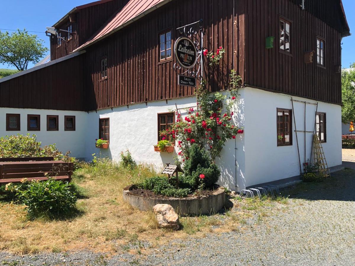 Pension Untere Rauner Muehle Bad Brambach Exteriér fotografie
